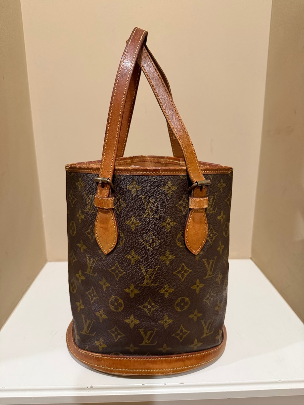 Louis Vuitton Brown Small Monogram Bucket Bag